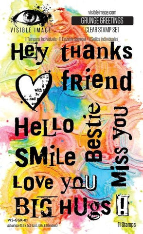 Grunge Greetings - Clear Stamps