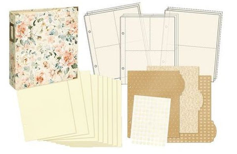 Vintage Rose Binder Album with Pocket Pages