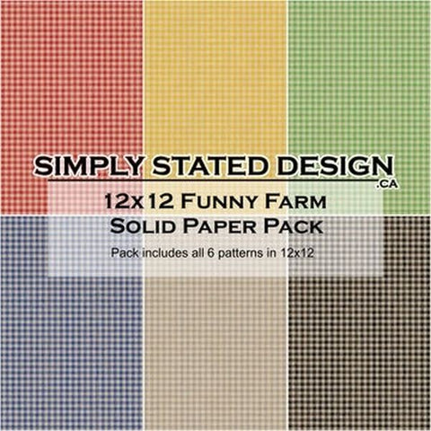 Funny Farm - 12x12 Collection Pack - Solids