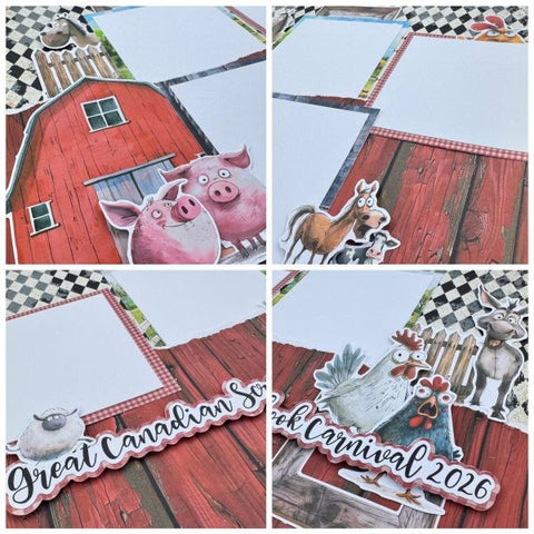 Calgary Carnival - Class #4 - Funny Farm Double Page Layout - Saturday, April 11 @ 130pm