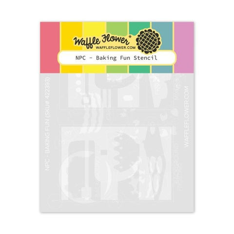 Nesting Postage Collage - Baking Fun Stencils