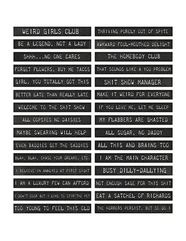 Tired Moms Club - Ephemera - Sentiments