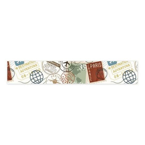 It's Time to Travel - Washi Tape - Destination Stamps