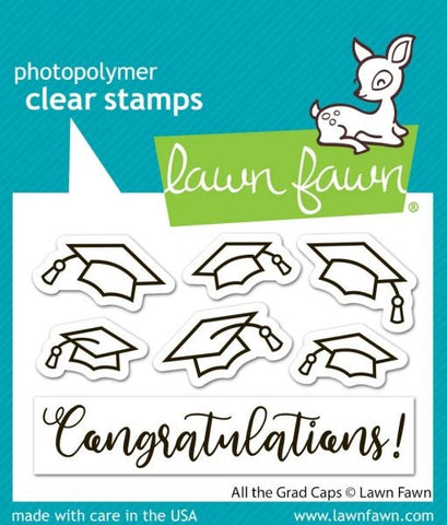 All the Grad Caps - Clear Stamps