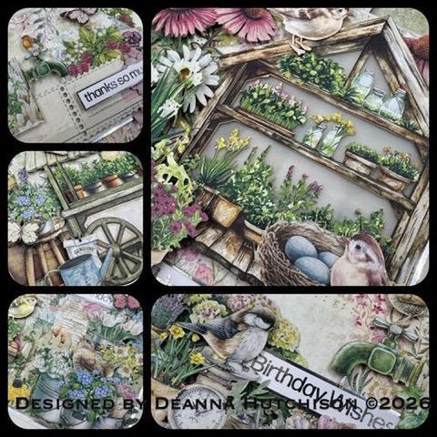 Cottage Garden Card Class with Deanna Hutchison, Saturday June 6 @ 10am