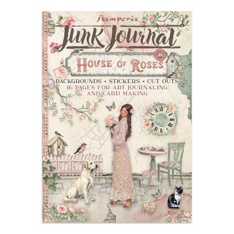 House of Roses - Junk Journal Backgrounds, Stickers & Cut Outs
