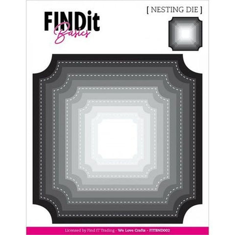 Cut Corner Squares - Basics Nesting Dies