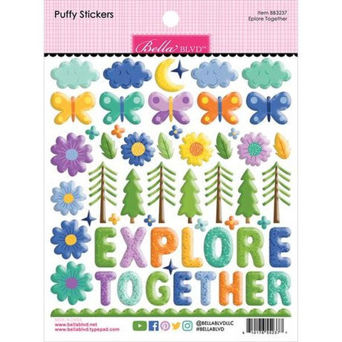 Adventure Awaits - Puffy Stickers - Explore Together