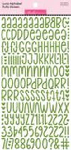 Luna Alpha Puffy Stickers - Guacamole