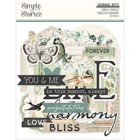 Simple Vintage Timeless Harmony - Bits & Pieces - Journal Bits