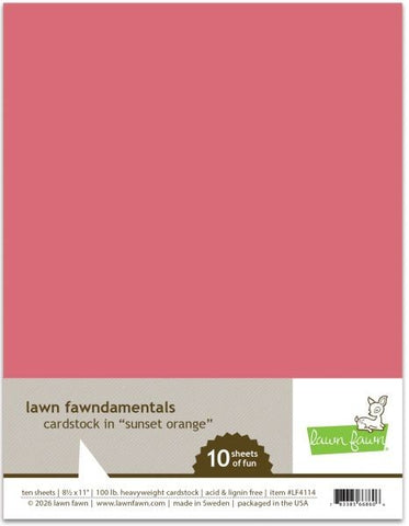 Cardstock - Sunset Orange