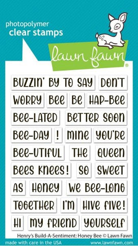 Henry's Build-A-Sentiment:  Honey Bee - Clear Stamps