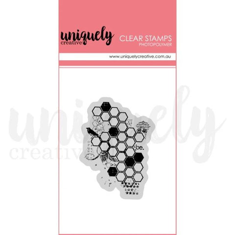 Botanical Honeycomb - Clear Stamp