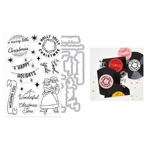 Vintage Vinyl Collection - Stamp & Cut - Wishing You