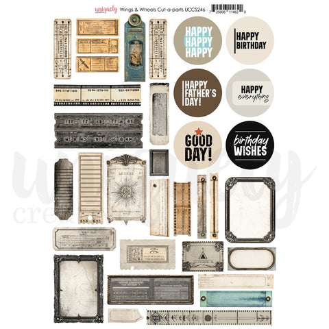 Wings & Wheels - Cut-a-Part Sheet