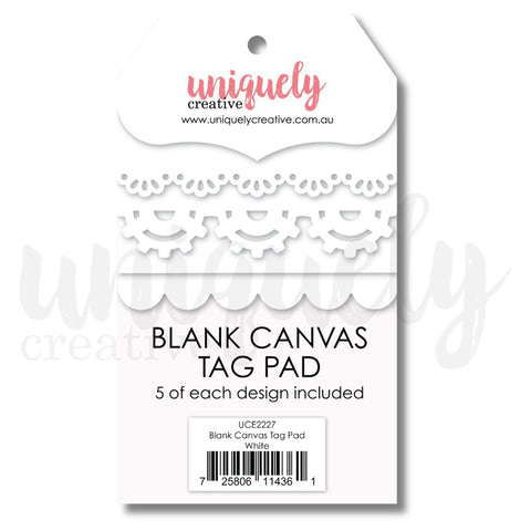 Blank Canvas Tag Pad - White