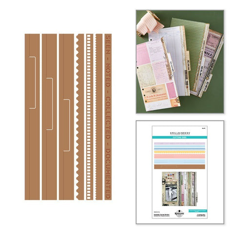 Turn the Page Collection - Keepsake Capsule Borders Dies