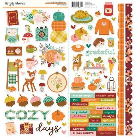 Pumpkins & Plaid - Stickers - Icons