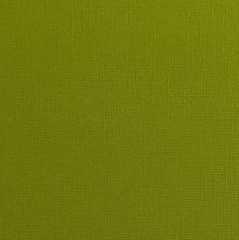 Canvas Texture Cardstock - Green Iguana