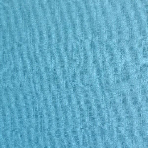 Canvas Texture Cardstock - Blue Topaz