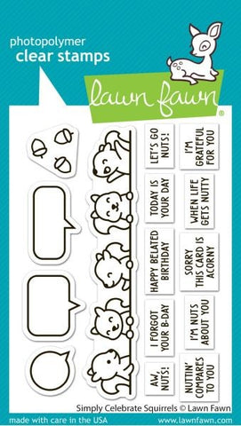 Simply Celebrate Squirrels - Clear Stamps
