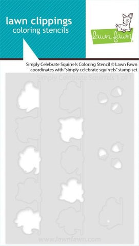 Simply Celebrate Squirrels - Coloring Stencils