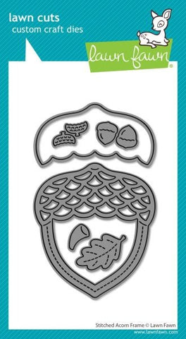 Stitched Acorn Frame Dies