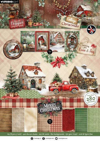 Cottage Christmas - Die Cut Designer Paper Pad