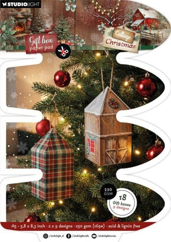 Cottage Christmas - Giftbox Paper Pad - House Box