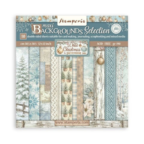 White Christmas - 12x12 Paper Pack - Backgrounds