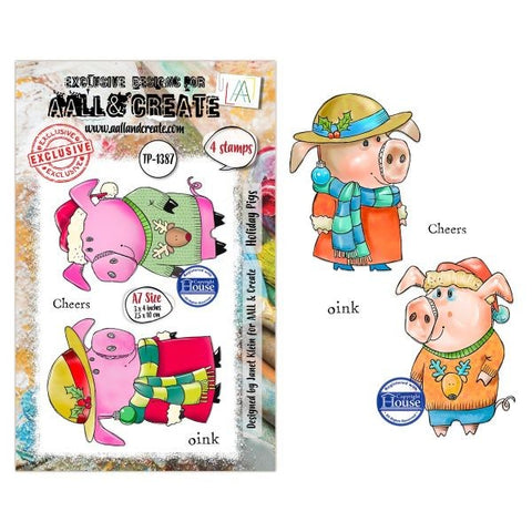Holiday Pigs - Clear Stamps