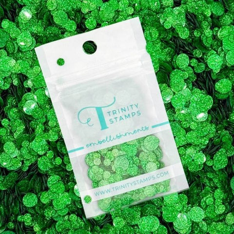 Sparkle Spots Confetti Embellishments - Emerald