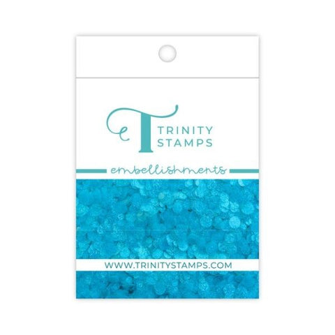 Sparkle Spots Confetti Embellishments - Pool