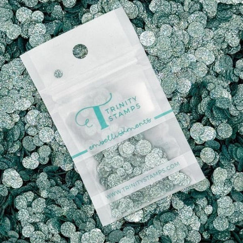 Sparkle Spots Confetti Embellishments - Salt Water