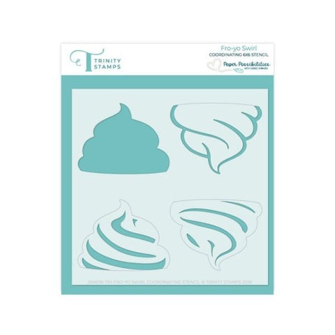 Fro-Yo Swirl Coordinating Stencil