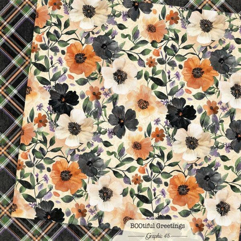 BOOtiful Greetings - Floral & Plaid