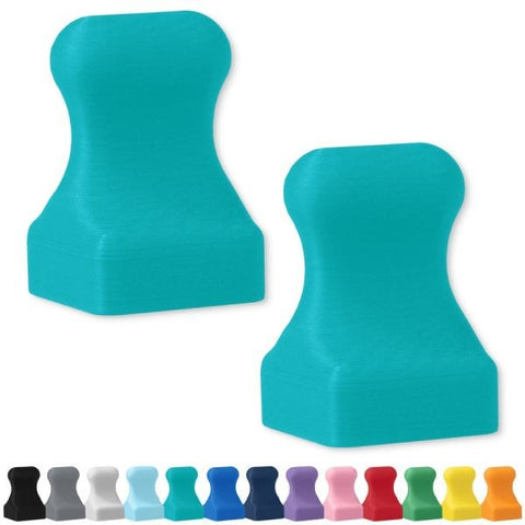 Mini Pawn Magnets - Set of 2 - Seaside Teal