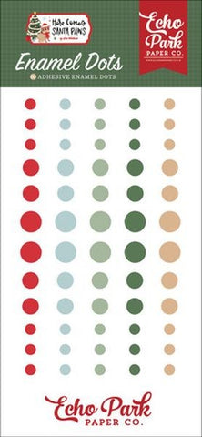 Here Comes Santa Paws - Enamel Dots