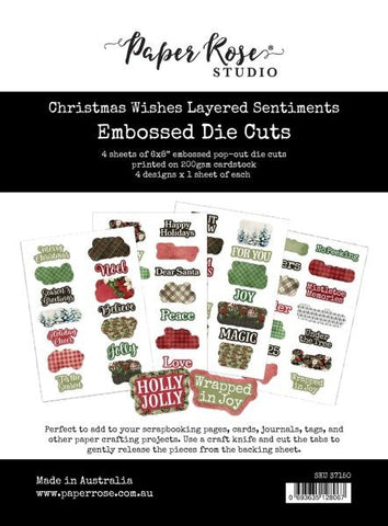 Christmas Wishes - Die Cuts - Layered Sentiments