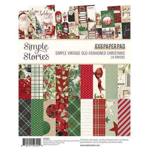 Simple Vintage Old-Fashioned Christmas - 6x8 Paper Pad