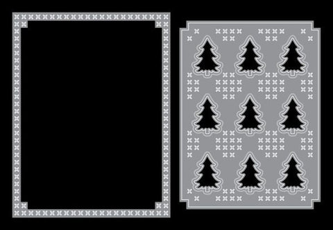 Cross Stitch Evergreen A2 Coverplate Dies