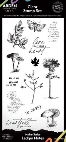 Makers Series - Clear Stamps - Ledger Notes