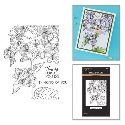 Thanks in Bloom - Press & Foil Plate