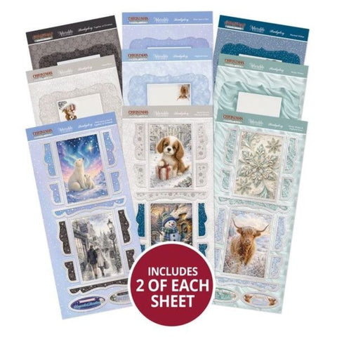 Christmas Centre Stepper Cards - Stunning Sliver