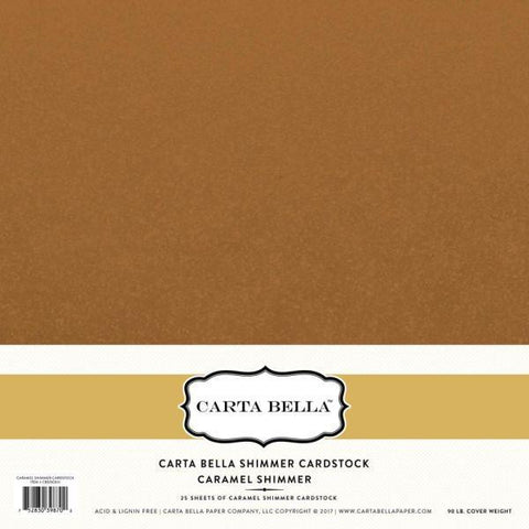 Shimmer Cardstock - Caramel