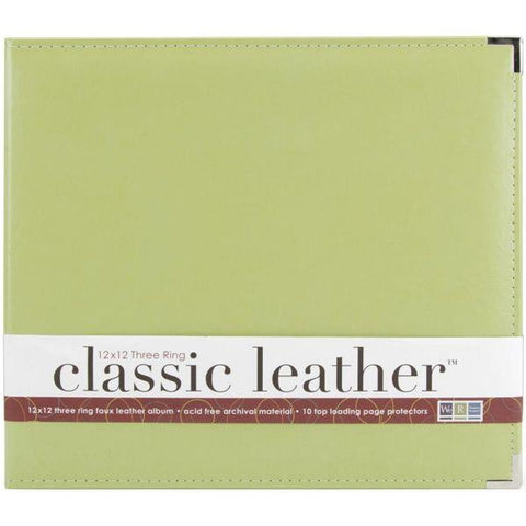 Classic Leather 3 ring Album - Kiwi