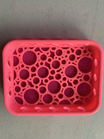 Stamp Shammy Holder - Pink Bubbles