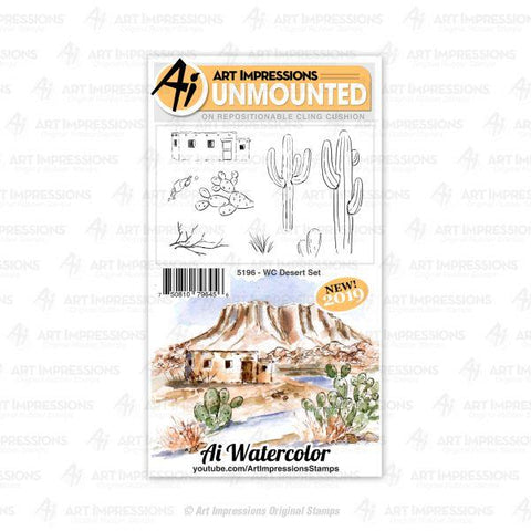 Watercolour Stamps - Desert Set