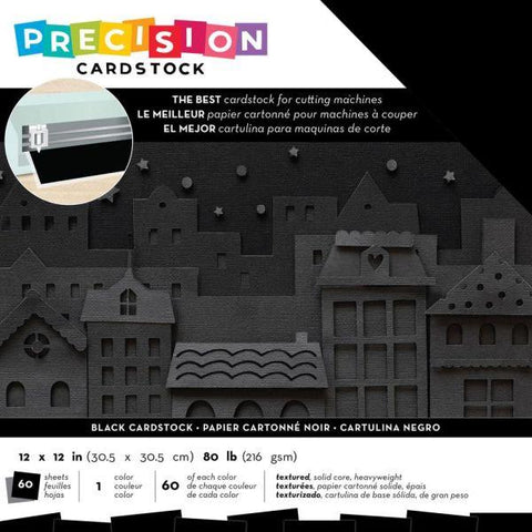 Precision Cardstock Pack - Textured Black
