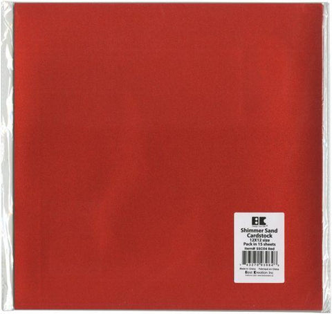 Shimmer Sand Cardstock - Red